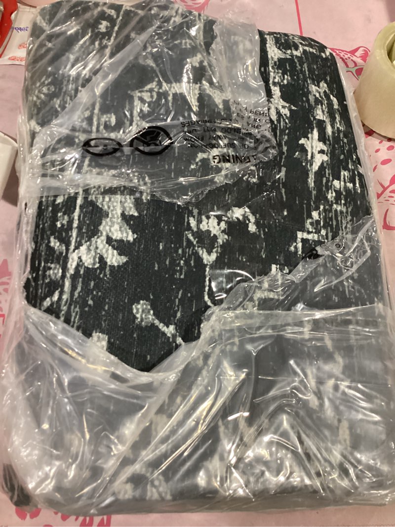 Condition photo showing New/Like New for chair mat for hard floors, 75" x 60" floor mat for hardwood floors, area rug for living room, non-slip rug pad for hard floors, protector floor rug mat for home office (black) 60" x 75" (for hard floors) black