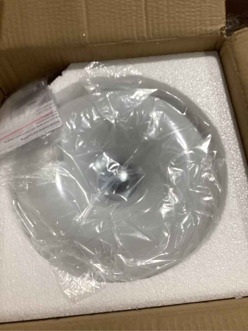 Condition photo showing Good Condition for creative design white donut lamp, plug-in wall sconse or table lamp dual use atmosphere lamp, modern infinitely dimmable white wall lamp desk light for corridor, bedsided or warm decoration