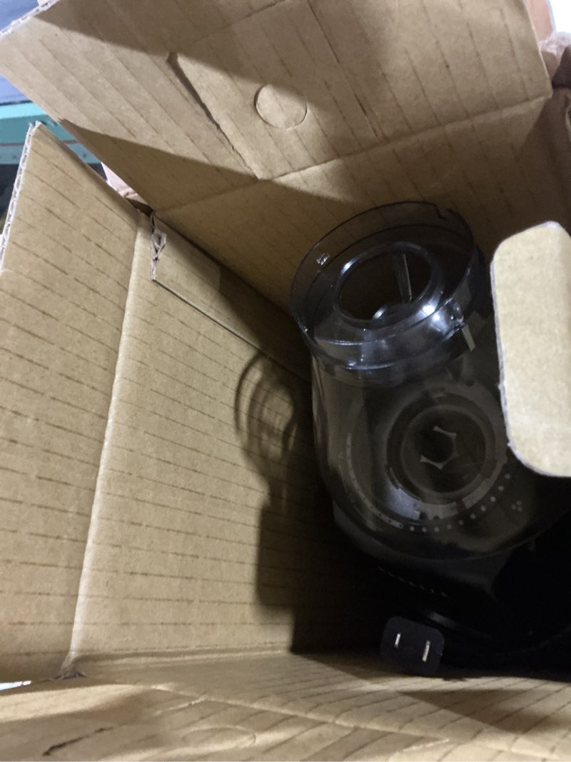 Condition photo showing As Is for Baratza Encore ESP Coffee Grinder ZCG495BLK, Black 14.5cm x 14.5cm x 33.5cm Black