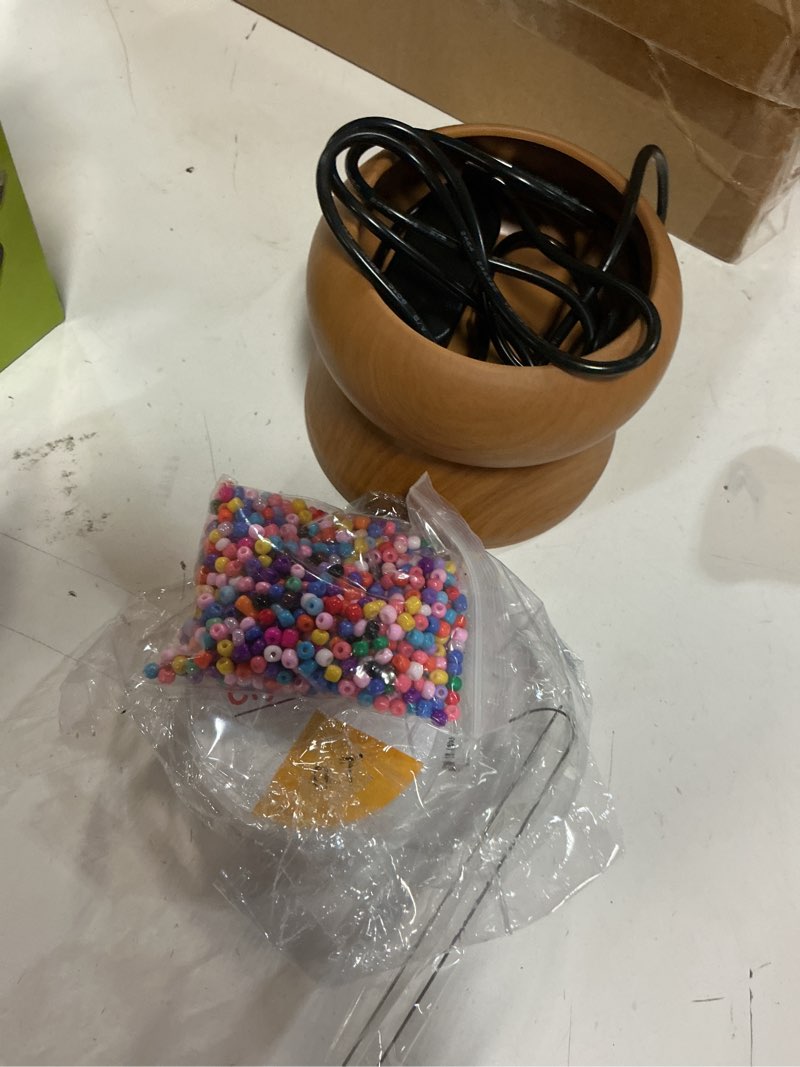 Condition photo showing Good Condition for xmada electric bead spinner - clay bead spinner with 2pc beading needles and seed beads, waist beads kit, bead spinner for jewelry making, electric | speed adjustment beading tools (original)