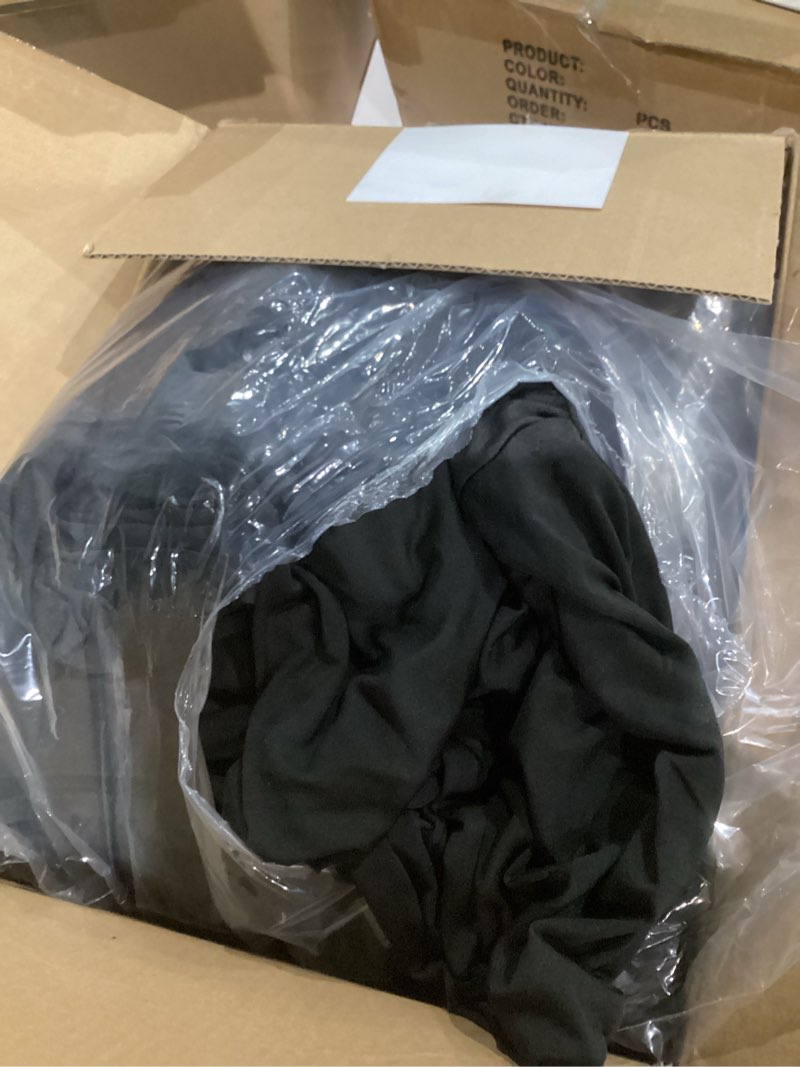 Condition photo showing Good Condition for Obstal 6 Pack Stretch Spandex Table Covers for 8 Foot Tables - 8 FT Universal Rectangular Fitted Tablecloth Protector for Wedding, Banquet, Party (Black, 96 Length x 30 Width x 30 Height Inches) 8FT | 6 Pack Black