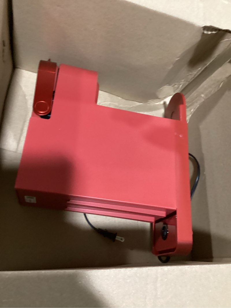 Condition photo showing As Is for keurig k- slim single serve k-cup pod coffee maker, with 3 brew sizes, multistream technology, 46oz removable reservoir, scarlet red
