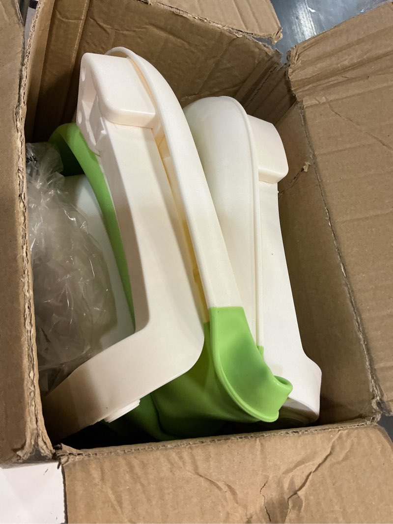 Condition photo showing Good Condition for Baby Bathtub, Collapsible Newborn Bathtub for Infant to Toddler 0-24 Months with Soft Cushion and Thermometer,Portable Travel Newborn Tub with No-Slip Feet, Baby Shower Gifts,Green