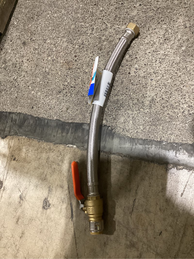 Condition photo showing Good Condition for sharkbite 3/4 in. push fit x 3/4 in. d fip 18 in. stainless steel supply line