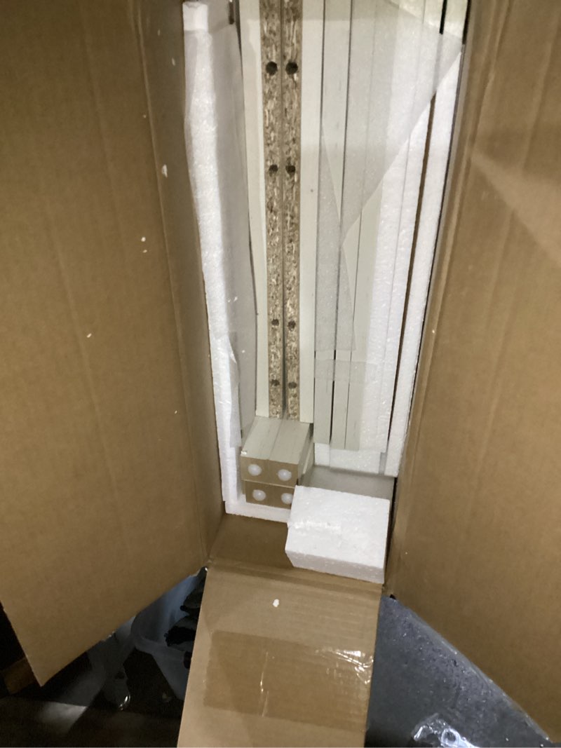 Condition photo showing New/Like New for 3 Drawer Small File Cabinet, Farmhouse Vertical Filing Cabinet Fits Letter and A4 Size, Under Desk Wooden File Cabinets for Home Office, Printer Stand, Rustic White Rustic White 3 Drawers