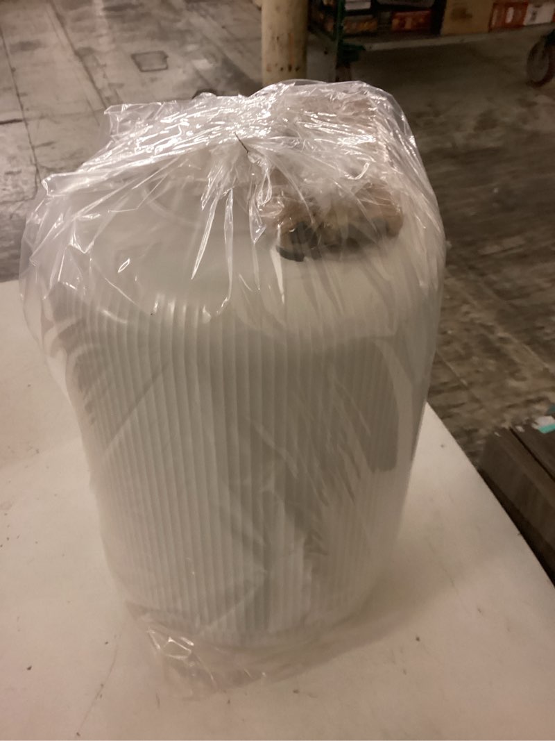 Condition photo showing New/Like New for uralfa motion sensor trash can with lid, 3 gallon / 11 l automatic bathroom trash can, touchless trash bin, smart plastic garbage can with removable legs for bathroom, bedroom, kitchen, office, white white automatic with legs