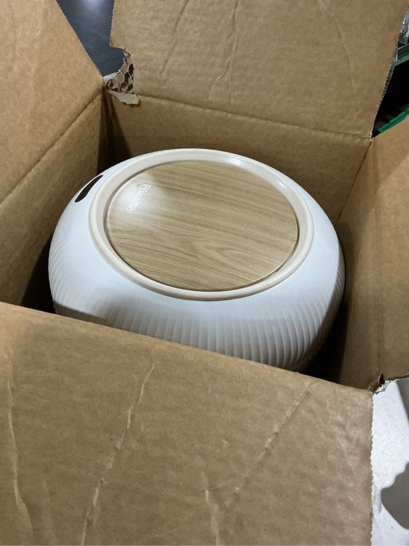 Condition photo showing As Is for pukomc smart sensor wastebasket, convenient and hygienic easy to use, technology sensor waterproof wastebasket plastic trash can for kitchen, bathroom, bedroom, living room, office and outdoor