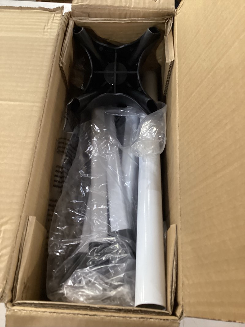 Condition photo showing As Is for APEXCHASER Clothes Drying Rack Folding, 2-Tier Drying Rack Clothing, Laundry Rack Collapsible, Clothes Airer with 4 Legs 6 Arms for 48 Hangers, Foldable Clothes Horse Indoor Outdoor RV Beach, Black Black Half assembled