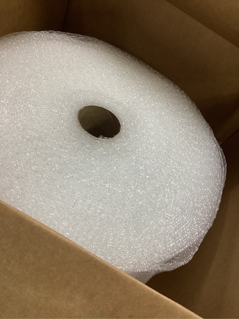 Condition photo showing Good Condition for amazon basics bubble wrap for moving, packing, shipping and storage, perforated protective cushioning for fragile items, 12-inch x 175-ft long roll, small 3/16", clear clear 12 inch x 175 ft