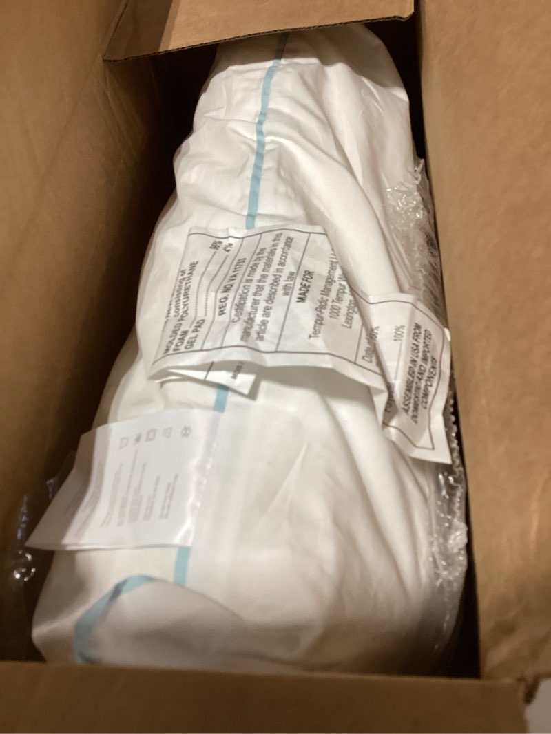 Condition photo showing As Is for Tempur-Pedic TEMPUR-Cloud Dual Cooling Pillow, Queen, White White Queen