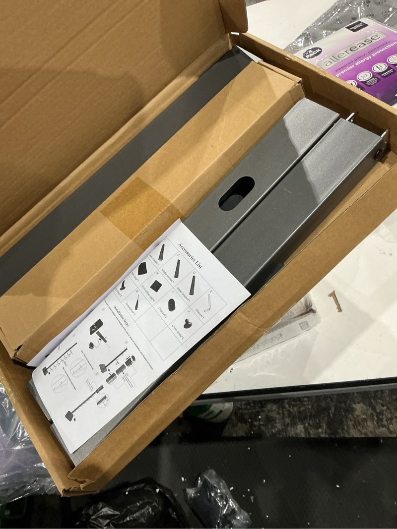 Condition photo showing As Is for haturi vacuum stand for dyson gen5 v15 v12 v11 v10 v8 v7 v6, hidden power cord design standing dock holder, metal docking station for dyson handheld cordless vacuum cleaner & accessory & attachment dark gray with rectangular base