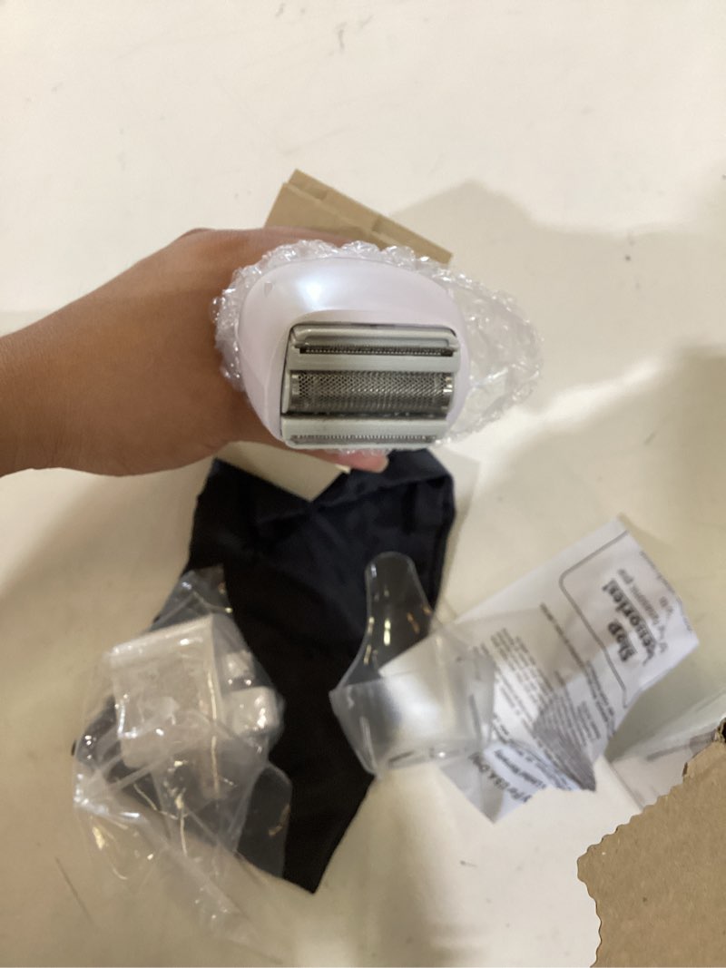Condition photo showing As Is for panasonic 3-blade electric shaver for women with pop-up trimmer  wet/dry - es-wwl6a