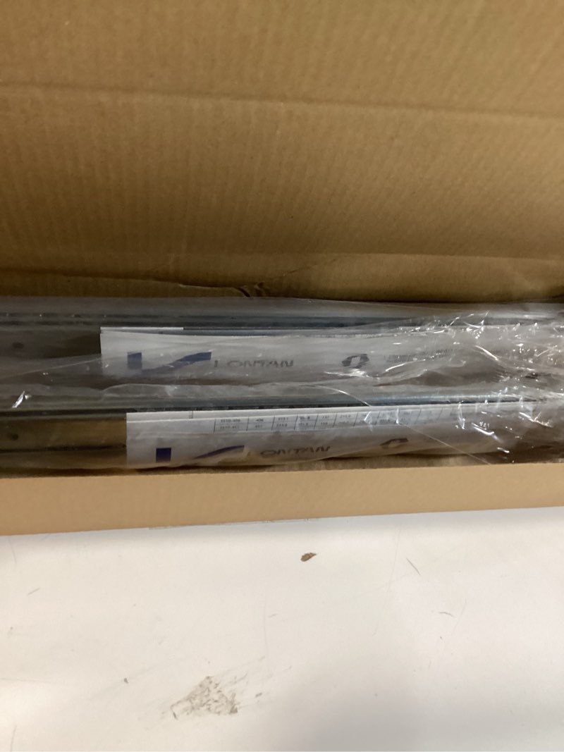 Condition photo showing New/Like New for lontan 2 pcs center mount drawer slides bottom mount for cabinet and dresser 16 inch heavy duty drawer rails 10.74" extension glide track 16 inch 2