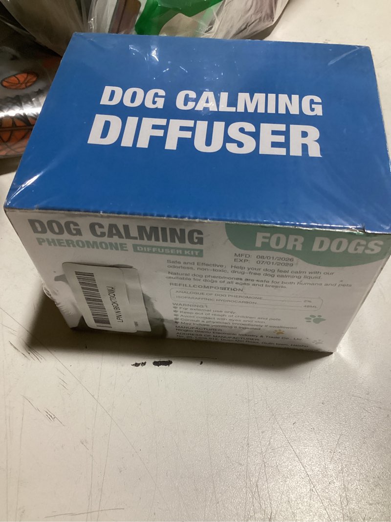 Condition photo showing New/Like New for dog calming diffuser, calming pheromones diffuser kit appeasing pheromone diffuser to calm (2plug in+4refill) for anxiety relief reduce aggression fighting barking stress 2kit,4refill