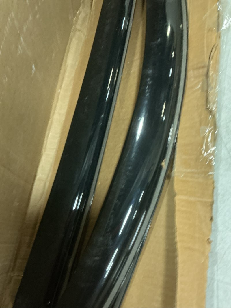 Condition photo showing As Is for auto ventshade [avs] in-channel rain guards for 2016 - 2023 toyota tacoma double/ext cab only | window vent visors, 4 pcs. - smoke | 194768 in-channel - smoke