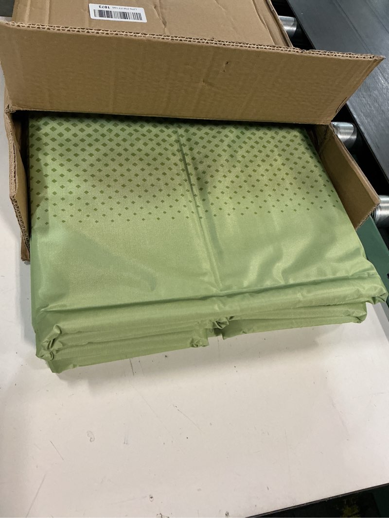 Condition photo showing As Is for jessie Portable Foldable Bathtub for Adults PVC SPA Soaking Standing Bath Tub for Shower Stall, Freestanding Non-Inflatable Hot Ice Bath Tub with Thickened Thermal Foam to Keep Temperature Matcha Green