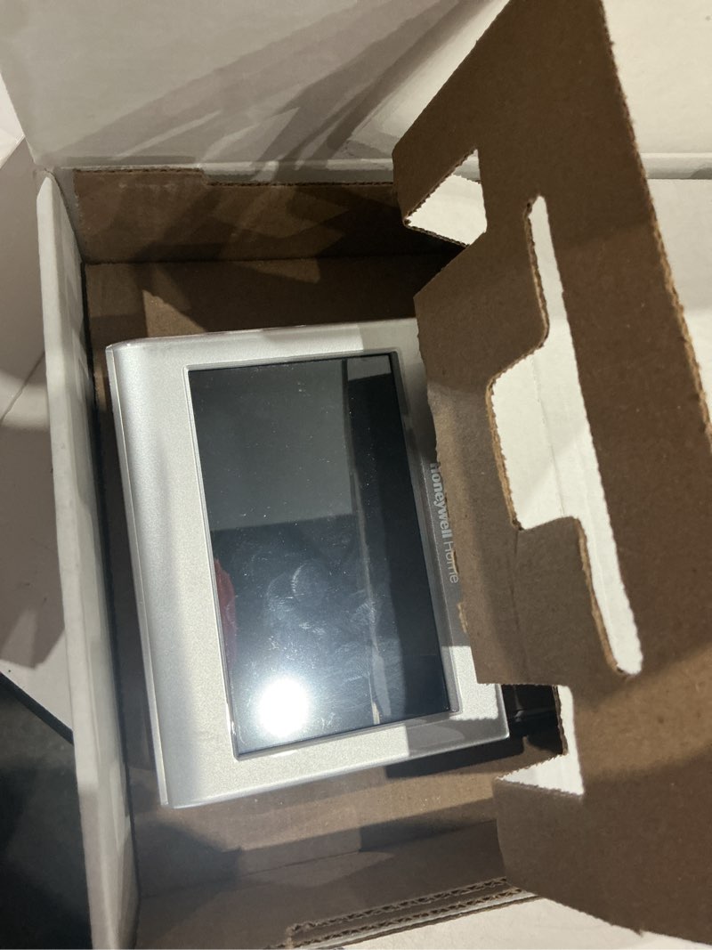 honeywell home silver smart compatible thermostat with wi-fi compatibility