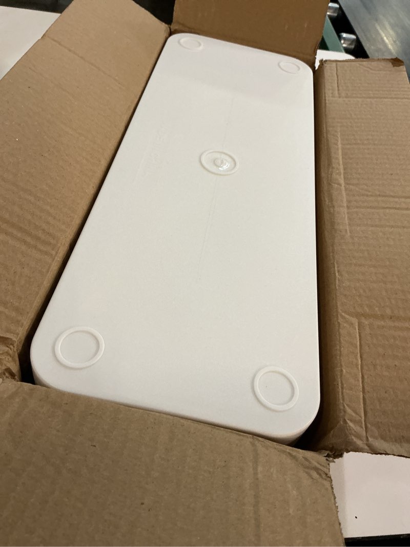 Condition photo showing New/Like New for cable organizer box set of three, power cover cord holder surge protector for desk (white)