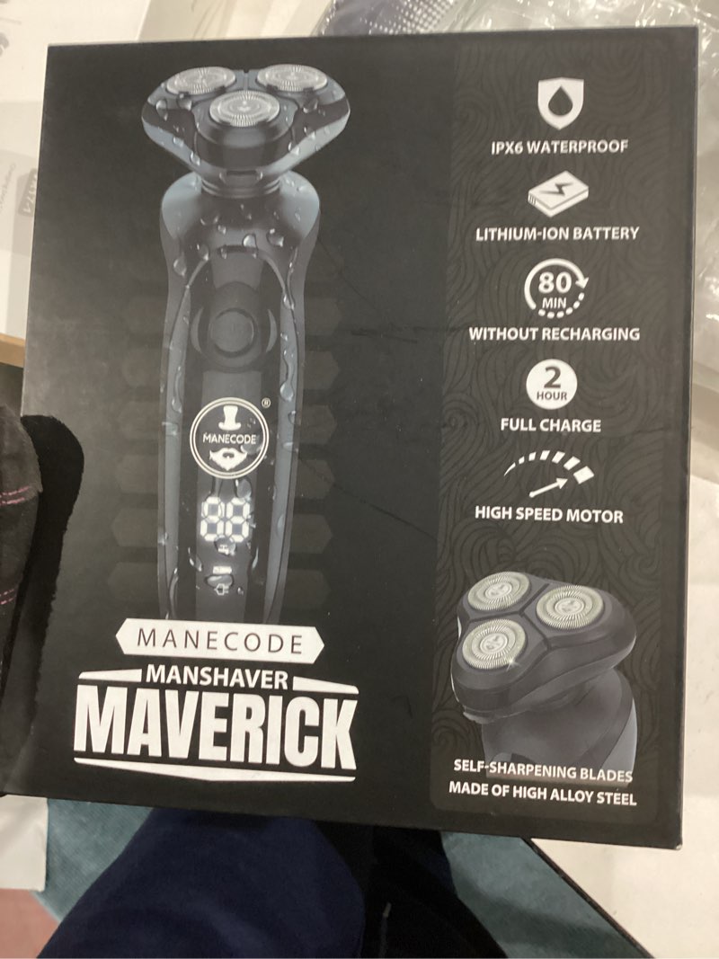 Condition photo showing Good Condition for MANECODE® Electric Razor for Men - Shaver with Floating 8 Contouring Technology® IQ Cleaning Sensor® (Charging Station) Charging Dock