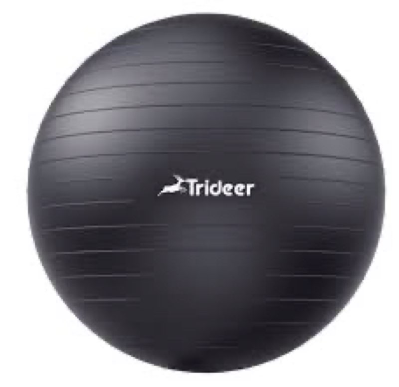 Trideer Extra Thick Yoga Ball Exercise Ball, 5 Sizes Ball Chair, Heavy Duty Swiss Ball for Balance, 