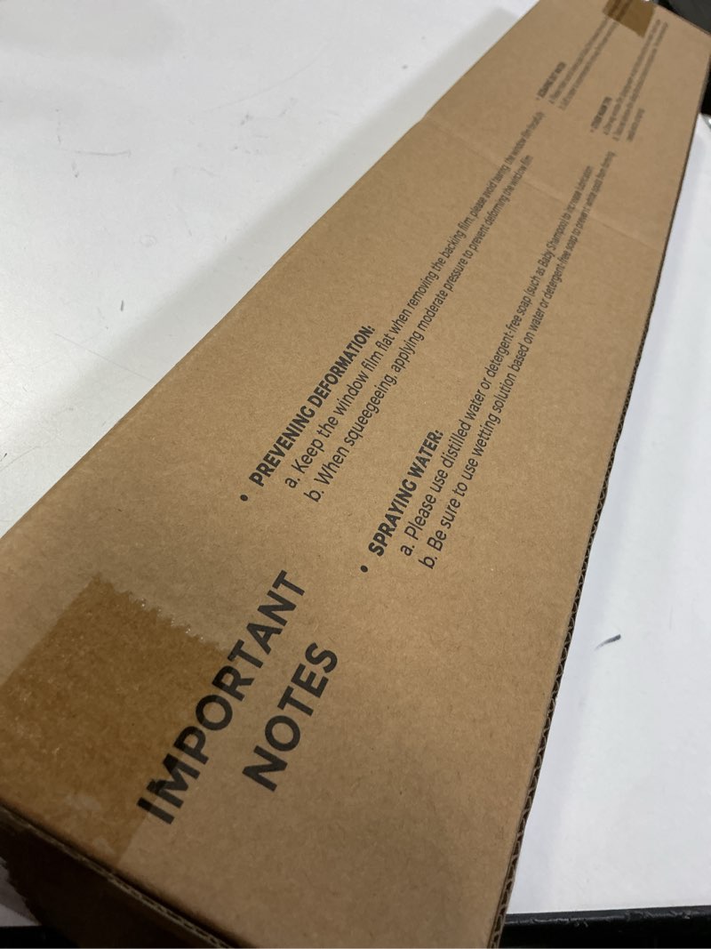 Condition photo showing New/Like New for Coavas One Way Privacy Window Film,Reflective Home Glass Mirror Tint See Out Not in,Heat UV Blocking Static Cling for Office Front Door Daytime Privacy Covering, Blue-Silver,23.6x118.1 in 23.6 x 118.1 Inch Blue