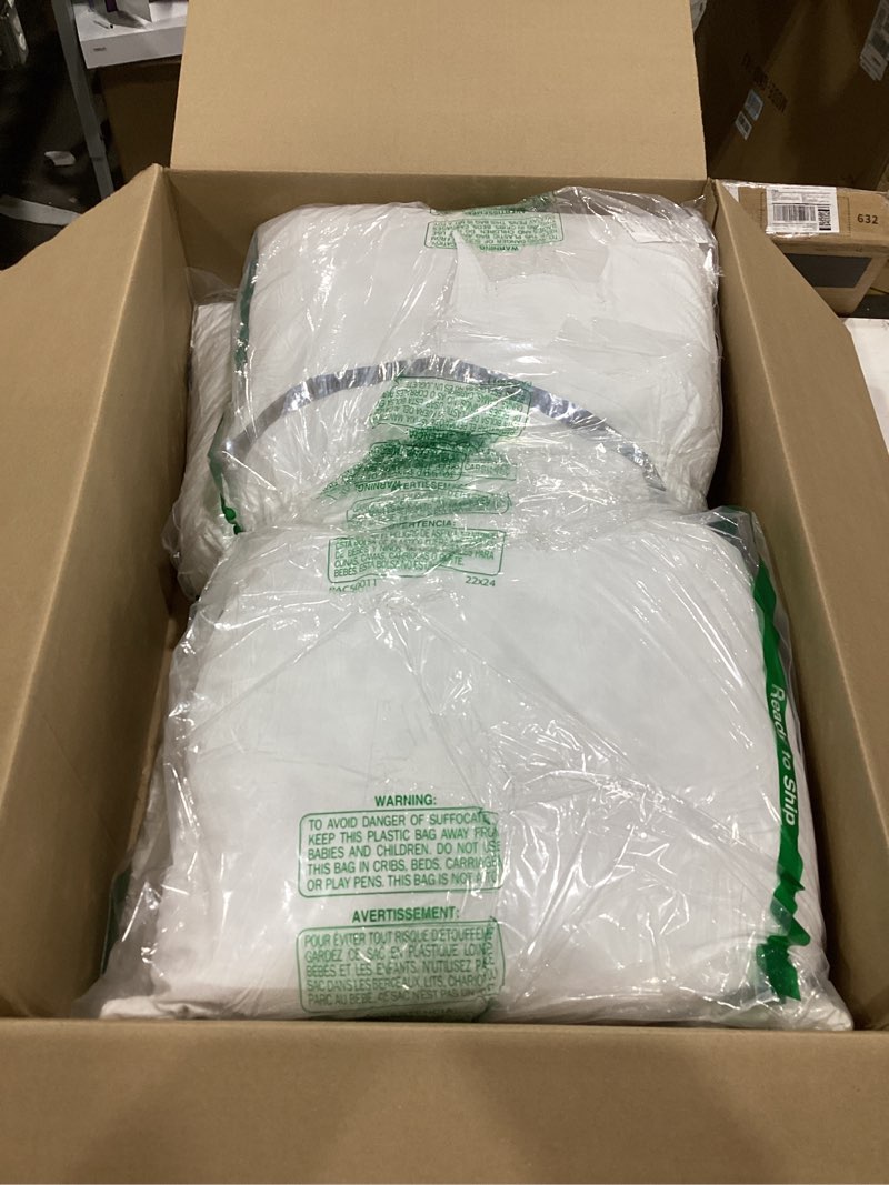 Condition photo showing As Is for Goose Feathers and Down Pillows, Cotton Cover, Bed Sleeping Hotel Collection Pillows,Set of 2, King Size 20x36
