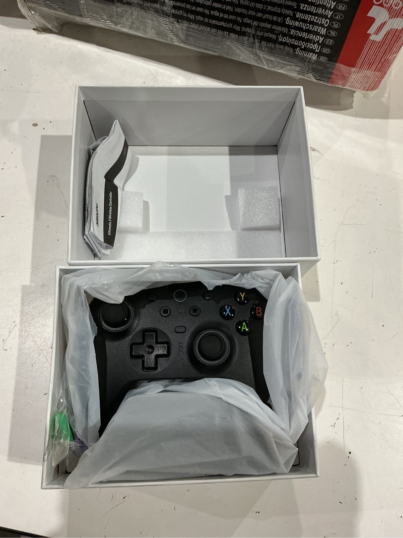 Condition photo showing Good Condition for 8bitdo ultimate 2 wireless gaming controller with tmr joysticks, switchable hall effect/tactile triggers, 8speed wireless tech, charging dock, rgb fire ring for pc & android - black ultimate 2 wireless black