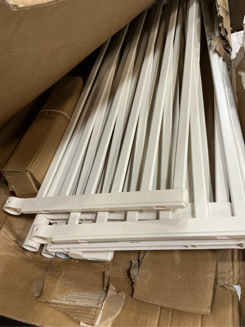 Condition photo showing Good Condition for extra tall cat gate for doorway: 74.8"-90.5" tall cat gates for pet 30.3"-38.2" wide pressure mount no wall drilling for indoor stairs doorway room door dog safety barrier no toddler 74.8"-90.5" h x 30.3"-38.2" w