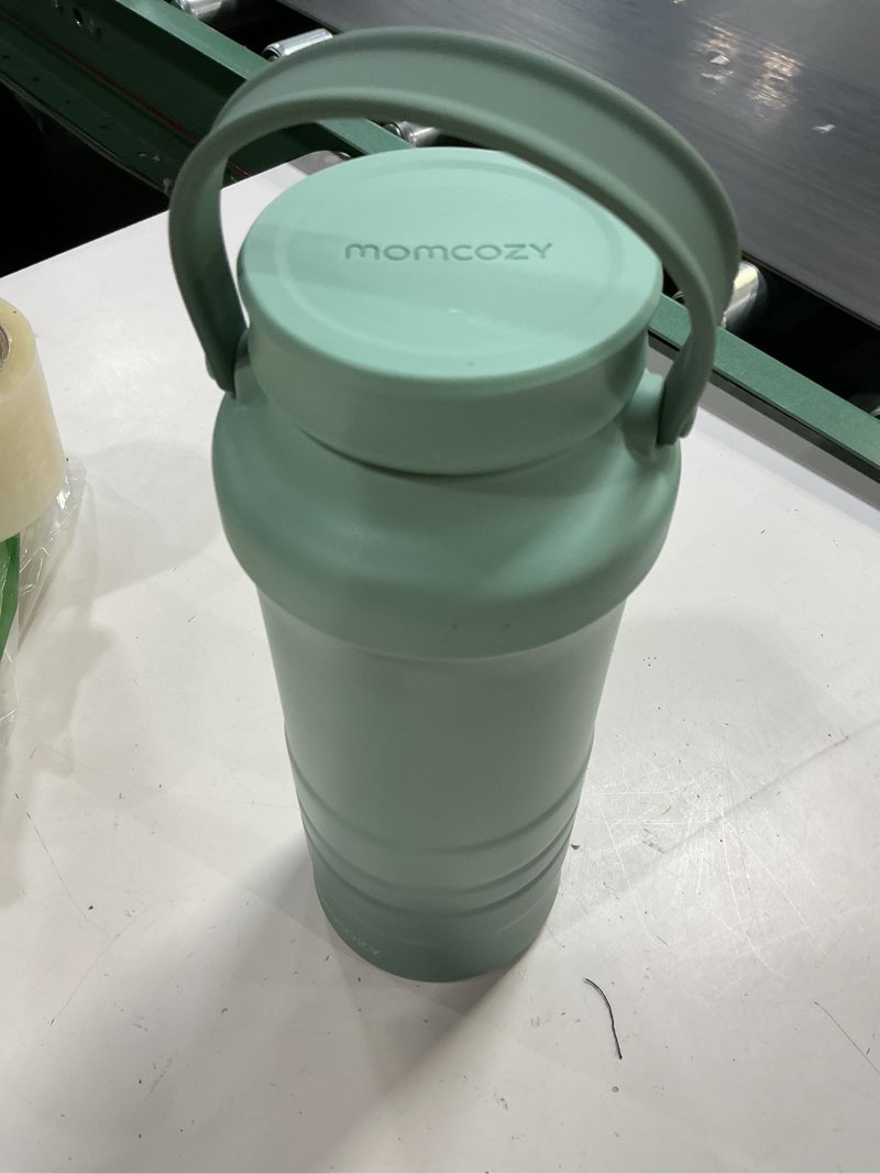 Condition photo showing Good Condition for momcozy 22oz portable breast milk cooler for outdoor, life saver with 360° total cooling for 24 hours, larger capacity travel breastmilk chiller with 2pcs baby bottles for breastmilk storage