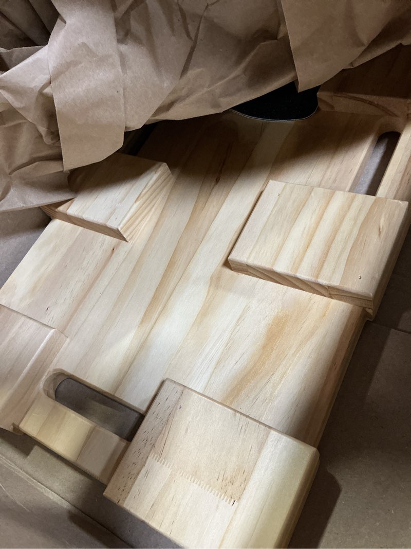 Condition photo showing Good Condition for wood resistance band platform base, fitness exercise board footplate for home gym workout upgraded 8 legs