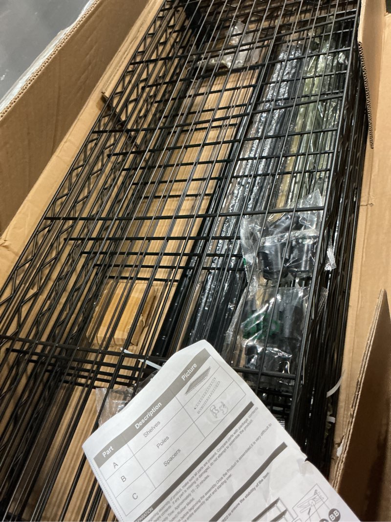 Condition photo showing Good Condition for reibii 60" h wire shelving, 1000lbs heavy duty & adjustable, for kitchen