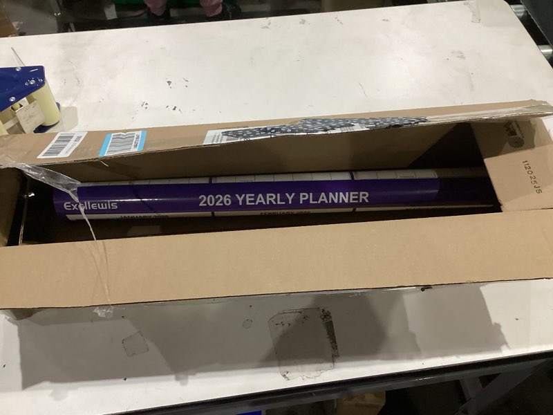 Condition photo showing Good Condition for 2026 Wall Calendar 24" x 36" with Week Numbers, 12 Months from January to December, Dry Erase Large Annual Yearly Planner, Horizontal/Vertical Large Calendar for Easy Planning, Organizing (indigo)