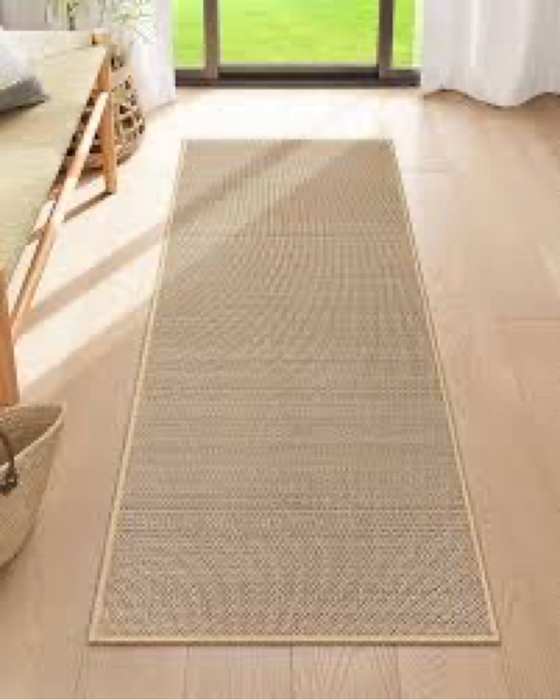 Lahome Farmhouse Entryway Runner, 2x5 Hallway Runner Rug Non Slip Kitchen Mats for Floor, Washable N