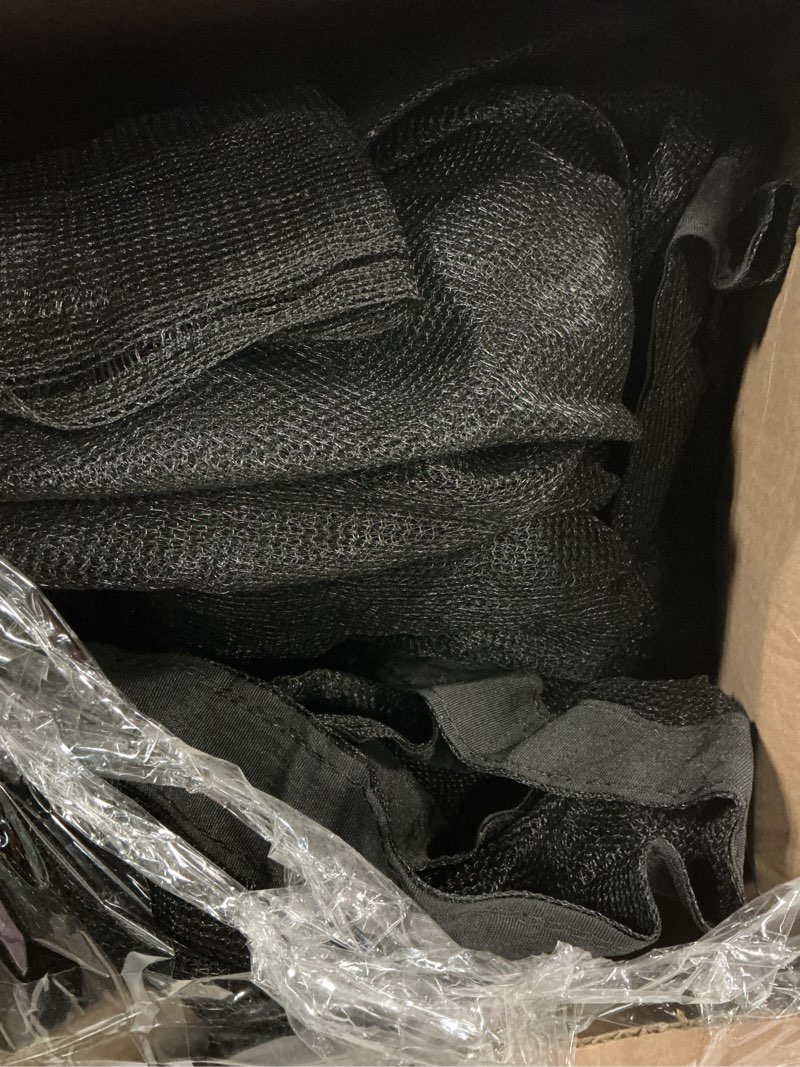 Condition photo showing As Is for machrus upper bounce trampoline net replacement 8ft 10ft 11ft 12ft 13ft 14ft 15ft 17ft- safety net for top-ring flex enclosure system, uv & weather resistant net for curved poles round trampoline