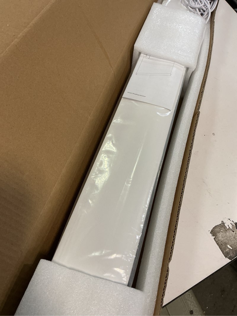 Condition photo showing Good Condition for Allesin No Drill Motorized Roller Blinds – Rechargeable Electic Blackout Shades with Cassette Cover, Utral-Quiet Motor, Automatic Blind with Remote for Indoor Windows (White, 36" W x 72" H)