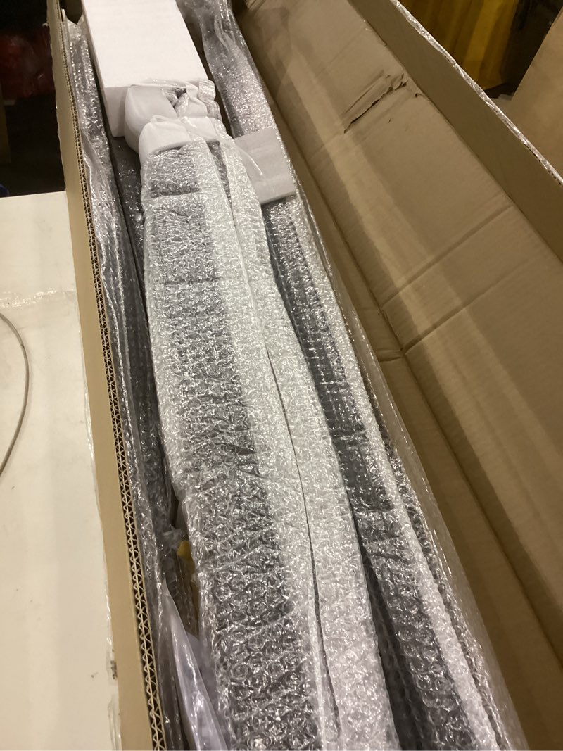 Condition photo showing New/Like New for VIVOHOME 2-Pack 4 Step Hand Rails for Outdoor Steps, Galvanized Steel Railing, Black Oval Exterior Hand Railing for Porch, Deck, or Indoor Stairs, Railing Kit 4 Step Straight-Oval