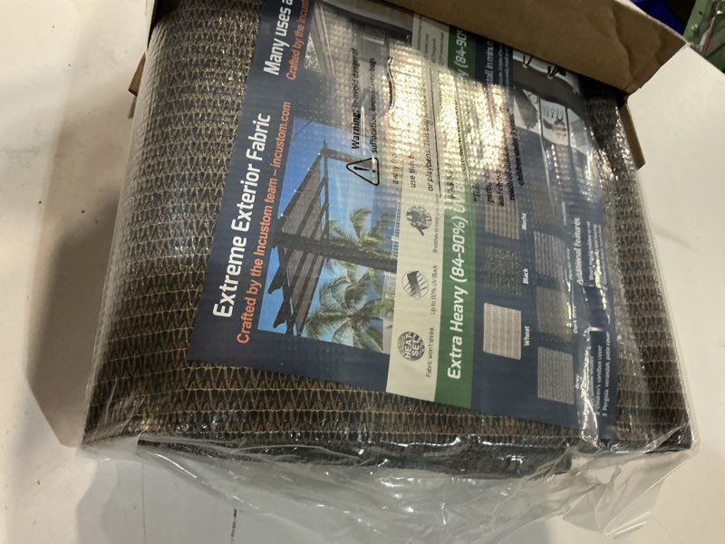 Condition photo showing New/Like New for shade&beyond 90% sun shade cloth with grommets, 8' x 12' pergola shade cover canopy, mesh tarp sun screens for patio, outdoor, garden, backyard, mocha