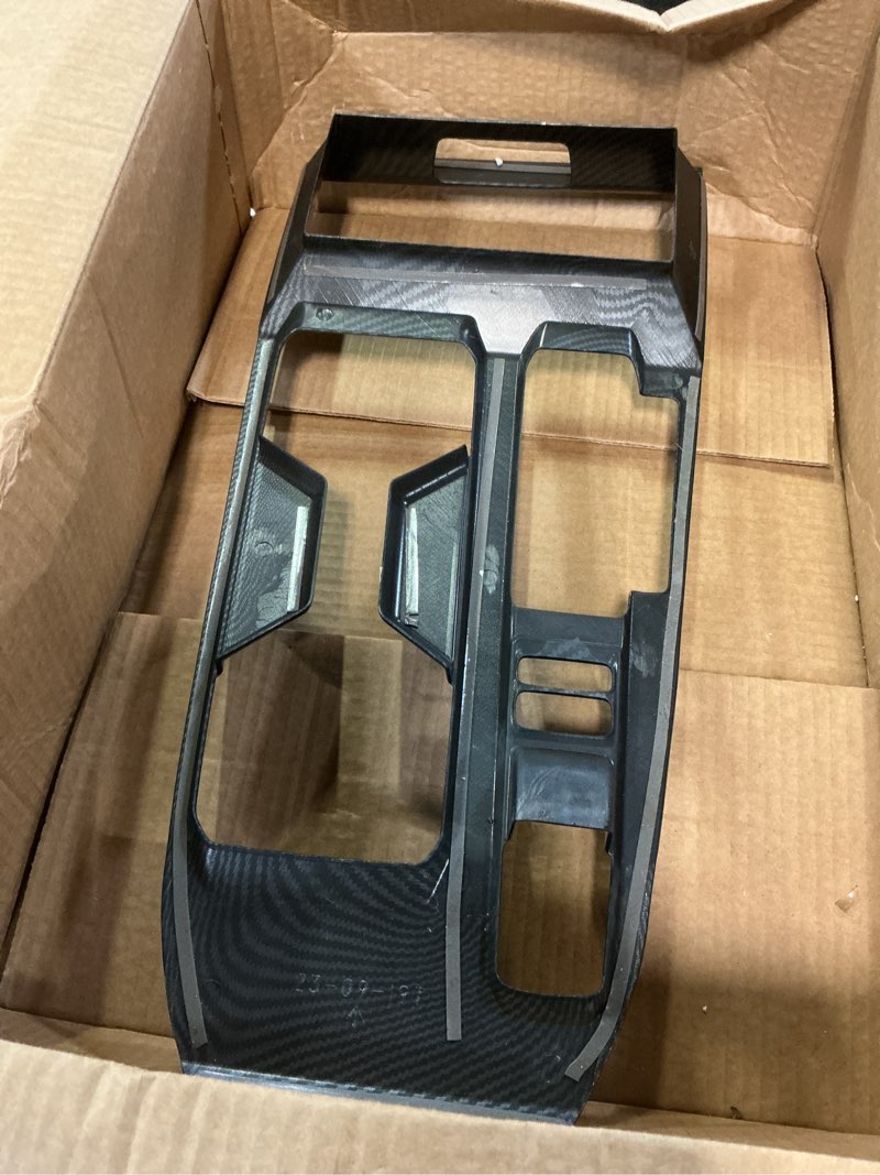Condition photo showing As Is for gas gear shift panel cover decals for honda accord 2023 2024 2025 11th gen accessories abs carbon fiber stickers gear shift panel, gas