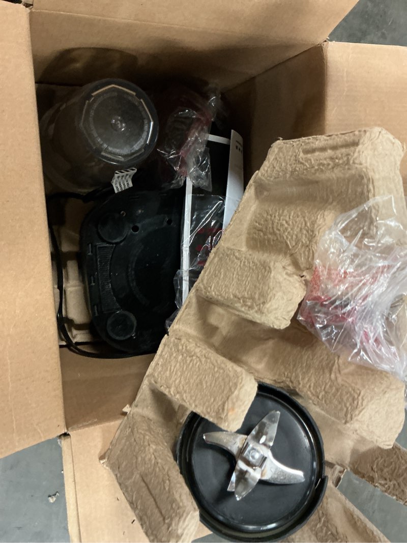 Condition photo showing As Is for ninja blenders for kitchen | smoothie blender, mixer, grinder - premium blending performance for sauces, frozen drinks, and more | 1200 peak watt motor | ss101 foodi personal smoothie maker