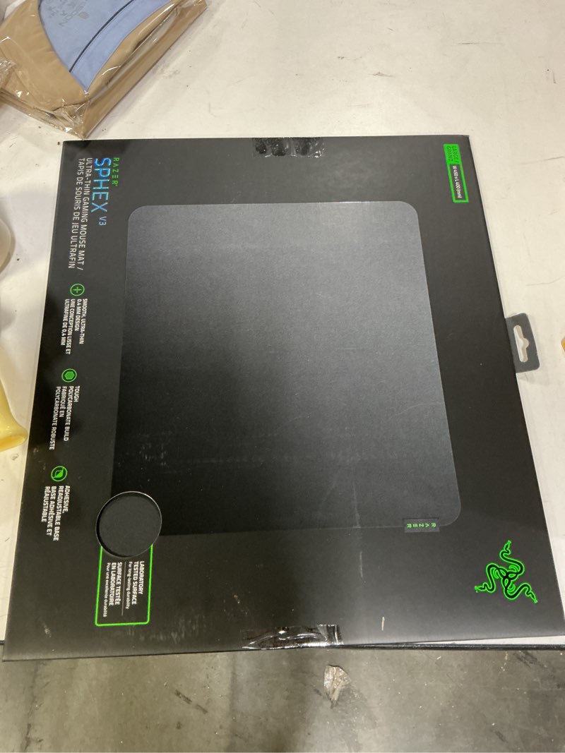 Razer Sphex V3 Hard Gaming Mouse Mat: Ultra-Thin Form Factor - Tough Polycarbonate Build - Adhesive 