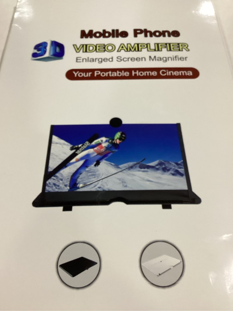 18" Screen Magnifier for Cell Phone – 3D HD Magnifing Screen Enlarger Projector for Movies Videos an