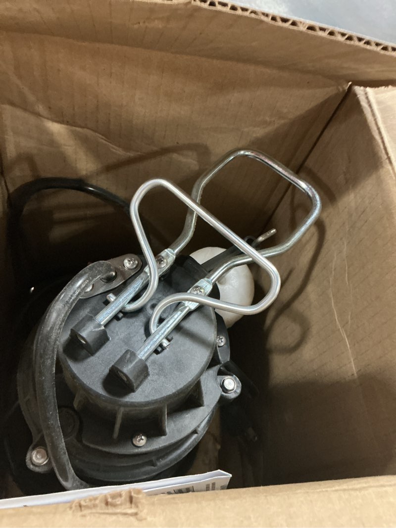 Condition photo showing As Is for wayne cdu1000 1 hp submersible sump pump – cast iron & stainless steel, integrated vertical float switch, 6,100 gph, 5-year warranty, assembled in usa 1 hp stainless steel sump pump