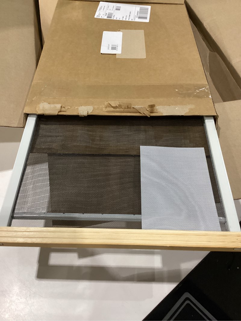 Condition photo showing New/Like New for frost king 2aws1537 wb marvin adjustable window screen, 15in high x fits 21-37in wide (2 pack) 15" high x fits 21-37" wide (2 pack)
