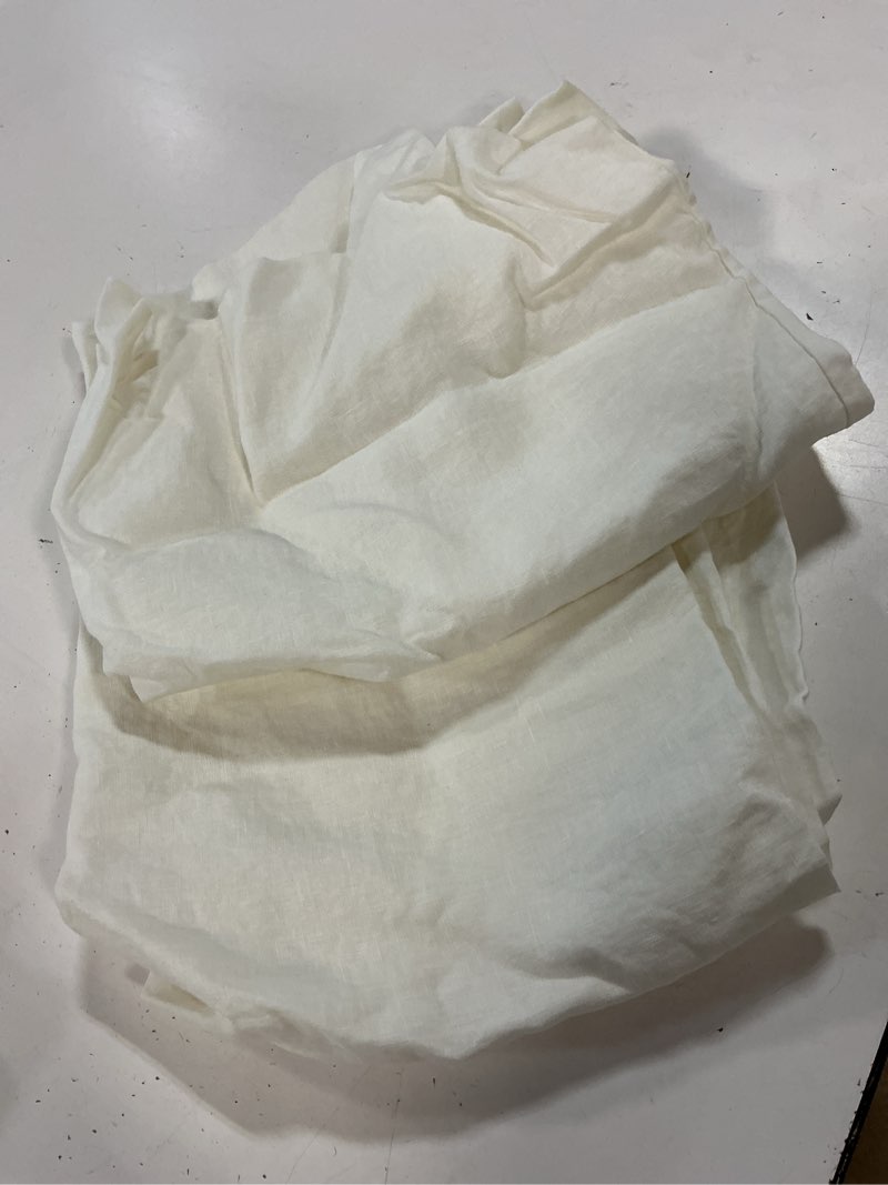 Condition photo showing Good Condition for european linen sham set, king, ivory
