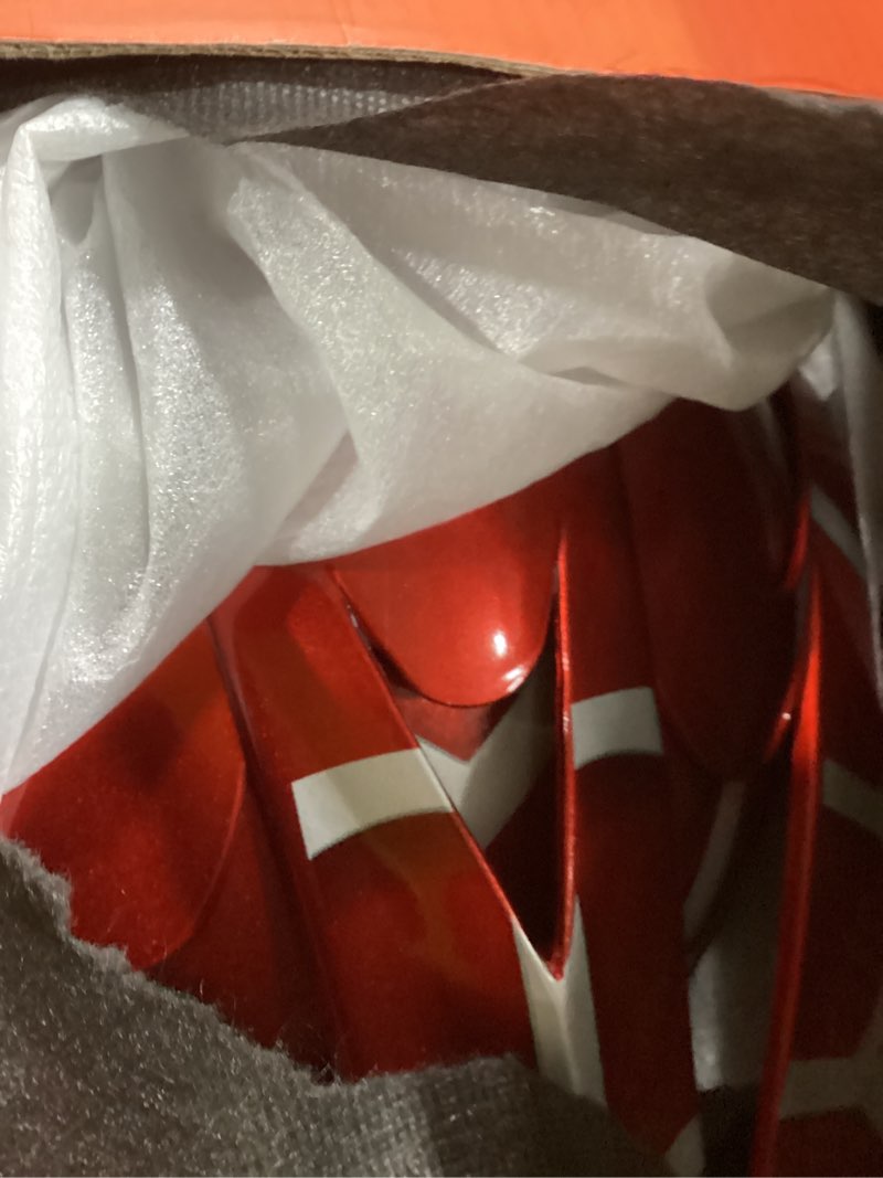 Condition photo showing Good Condition for DOT Youth Dirt Bike Helmet for Boys & Girls Ages 5-14, Four Wheeler, Motocross, BMX, MX, UTV, Snowmobile, Go Kart, Racing, Skateboard, Baseball Red Cobweb Large