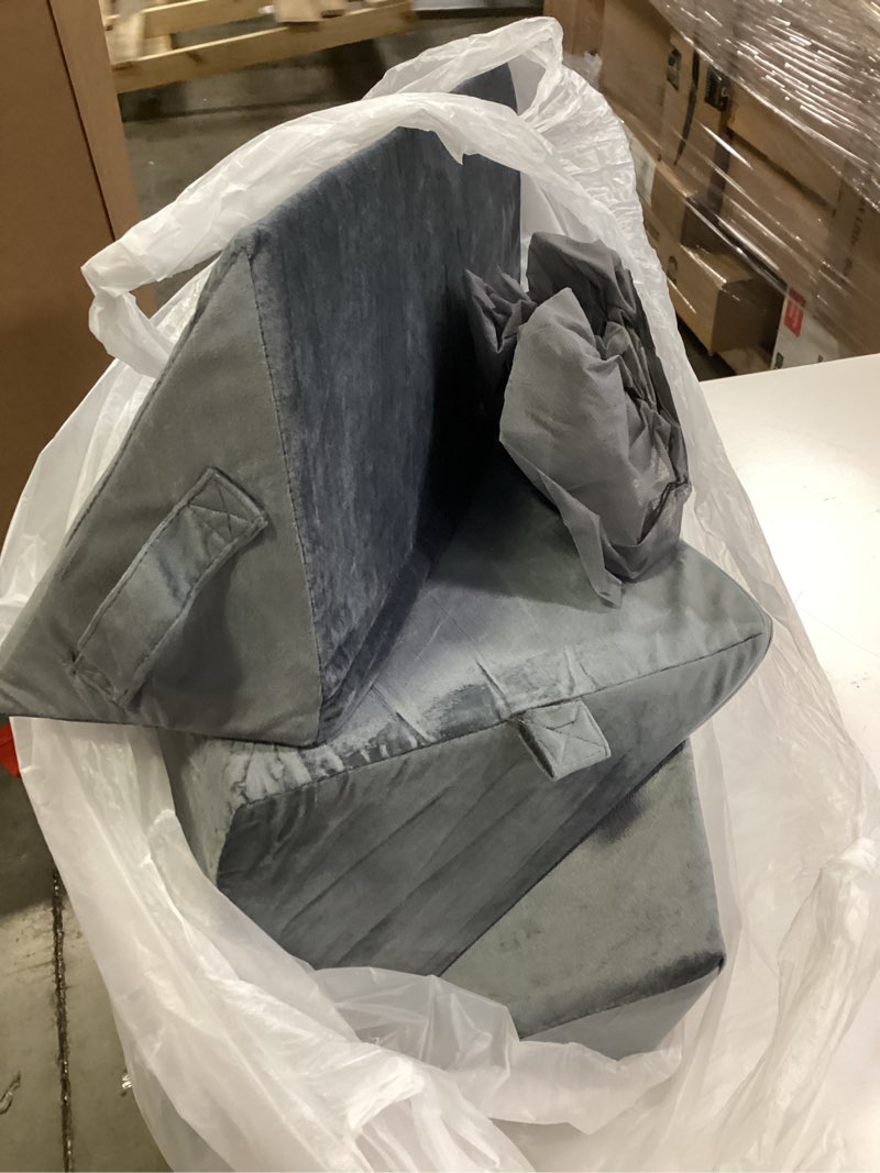 Condition photo showing Good Condition for Wedges for Bed Positioning, Side Wedge Pillows for Seniors 3PCS, Multifunction Positioning Wedge Pillow for Sleeping and Back Pain Relief, Wedge Pillow for Bed Sores, Knee Elevated Grey