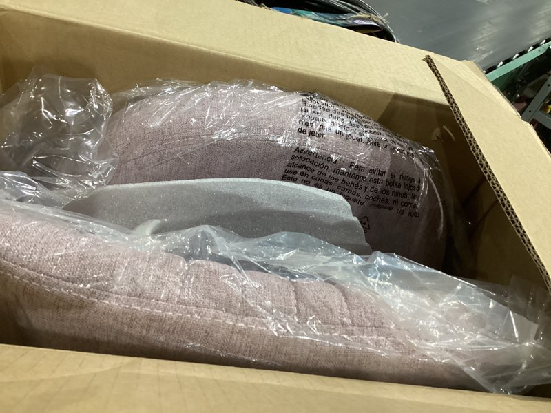 Condition photo showing Good Condition for yapamar modern fabric armless adjustable swivel office desk chairs with wheels - pink