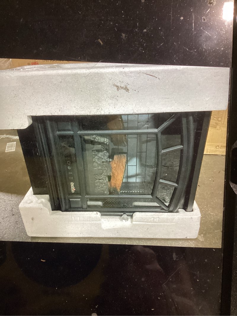 Condition photo showing Good Condition for duraflame freestanding electric fireplace stove heater with 3d flame effect for 1,000 sq. ft. room, black