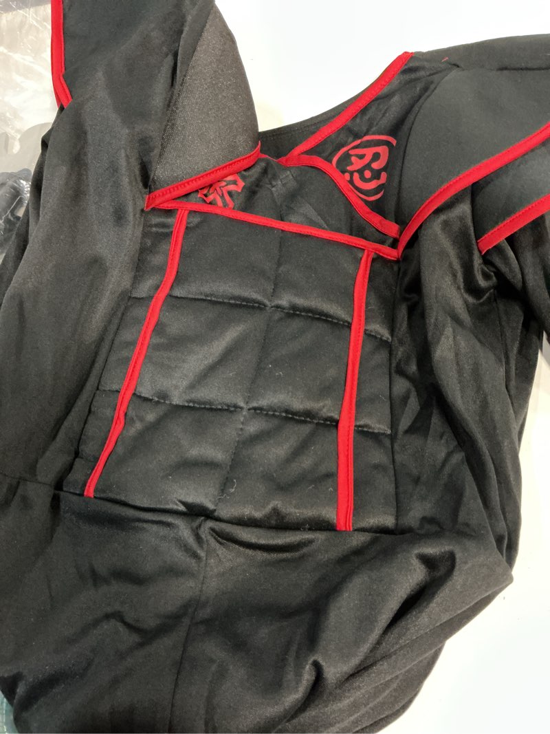 Condition photo showing Good Condition for Spooktacular Creations Ninja Costume Kids, Muscle Ninja Deluxe Set, Toddler Unisex Kungfu Halloween Costumes with Foam Accessories for Halloween Themed Parties, Red, XL Red X-Large(12-14 yrs)