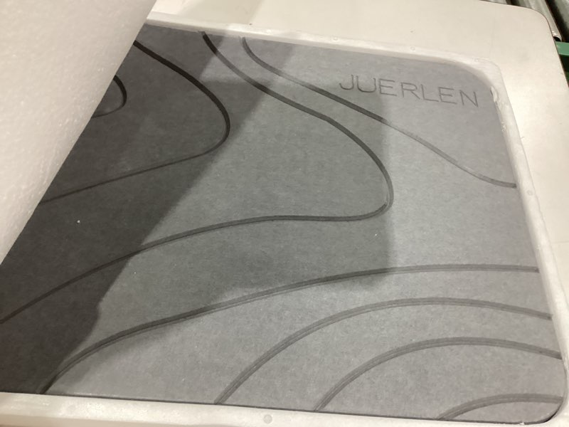 Condition photo showing Good Condition for 2 Pack Diatomaceous Earth Shower Mat, Stone Bath Mat, Nonslip Super Absorbent Fast-Drying Hard Bath Mat for Bathroom Shower Floor, 24 x 16 inch, Grey Wave Design